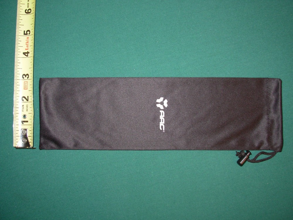 Large ADVANCED ARMAMENT CORP AAC Silky Black Drawstring Bag