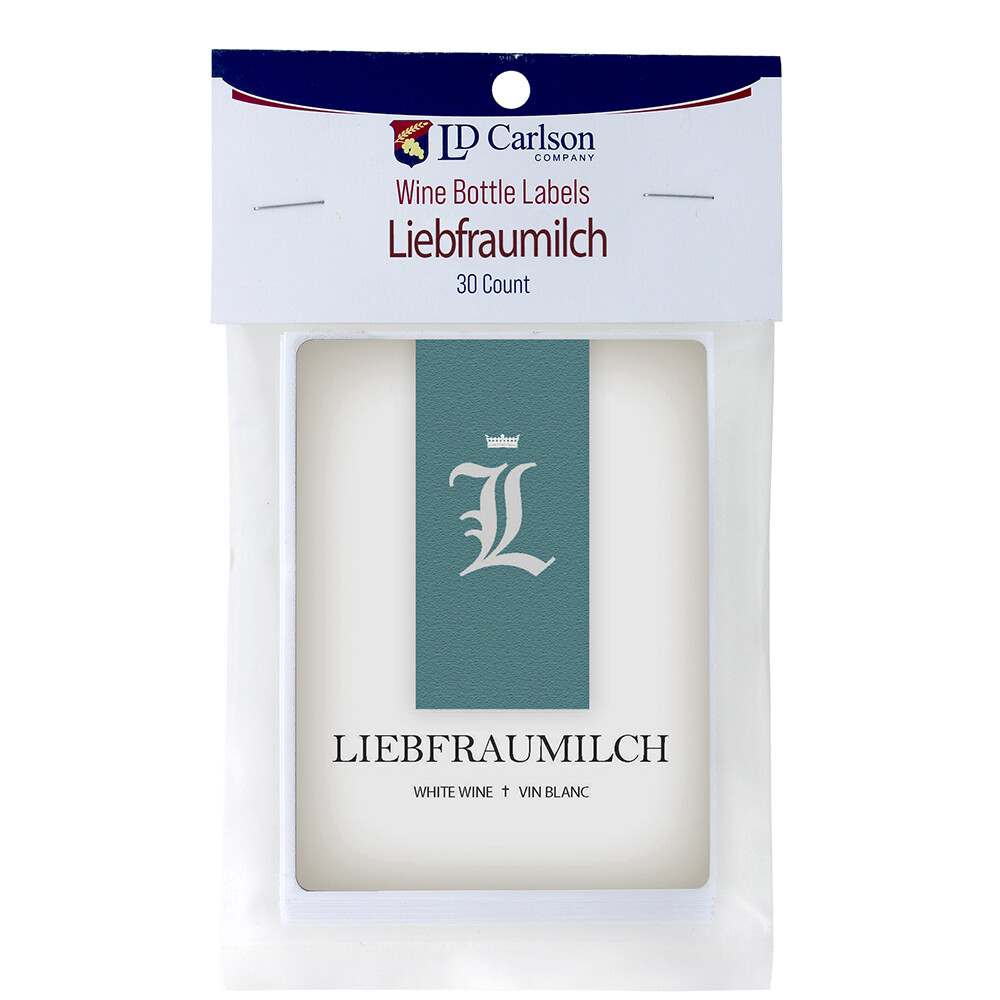 Liebfraumilch Wine Labels 30/Pack Varietal Collection
