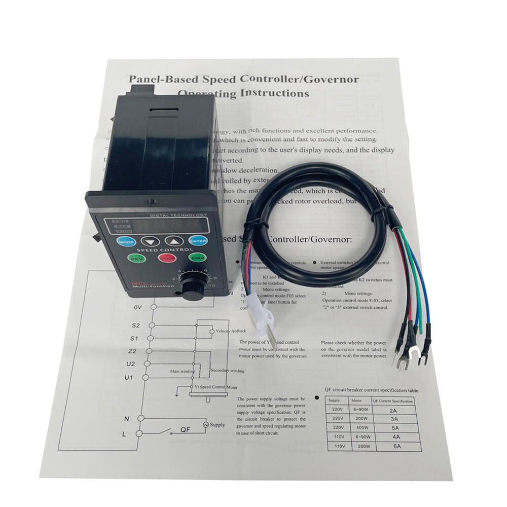 120W AC 110V 3A Digital Motor Speed Control MCU Controller Target Value Settable