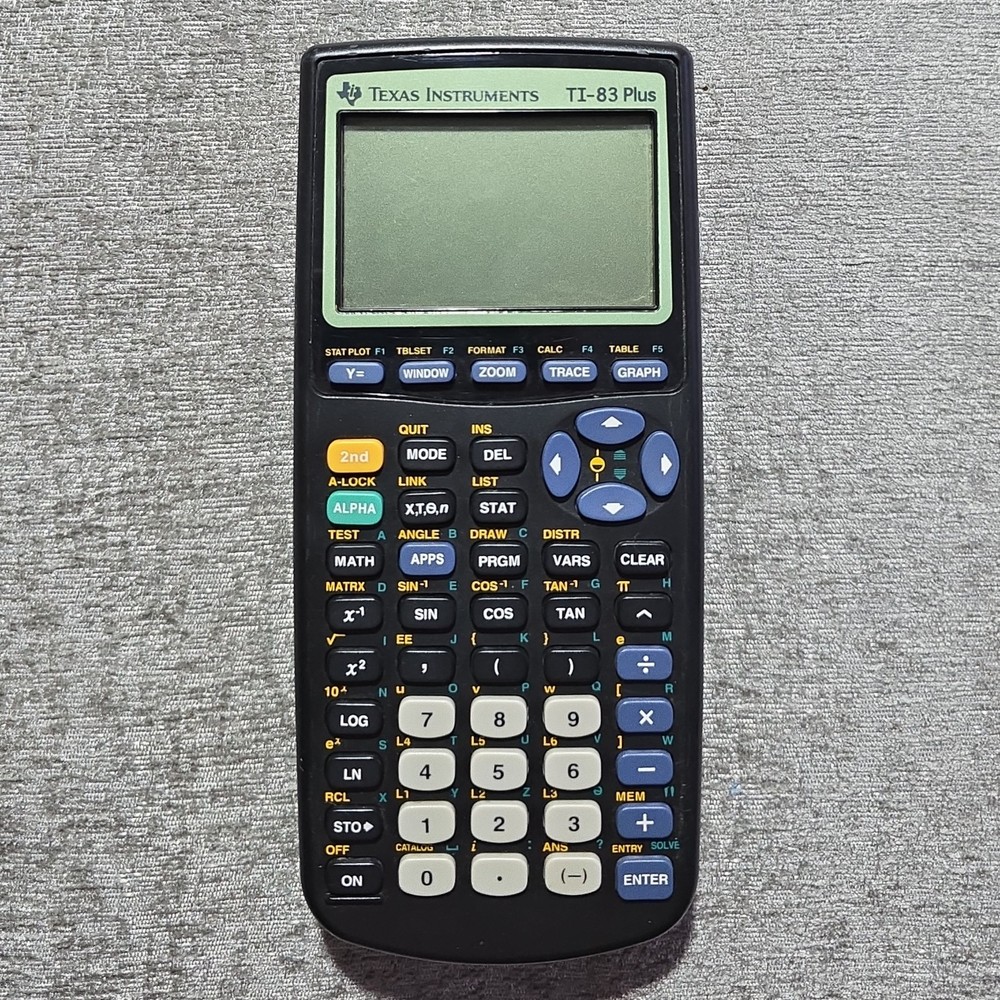 Texas Instruments TI-83 Plus Graphing Calculator Tested Works