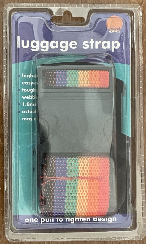 Vintage Rainbow Luggage Strap