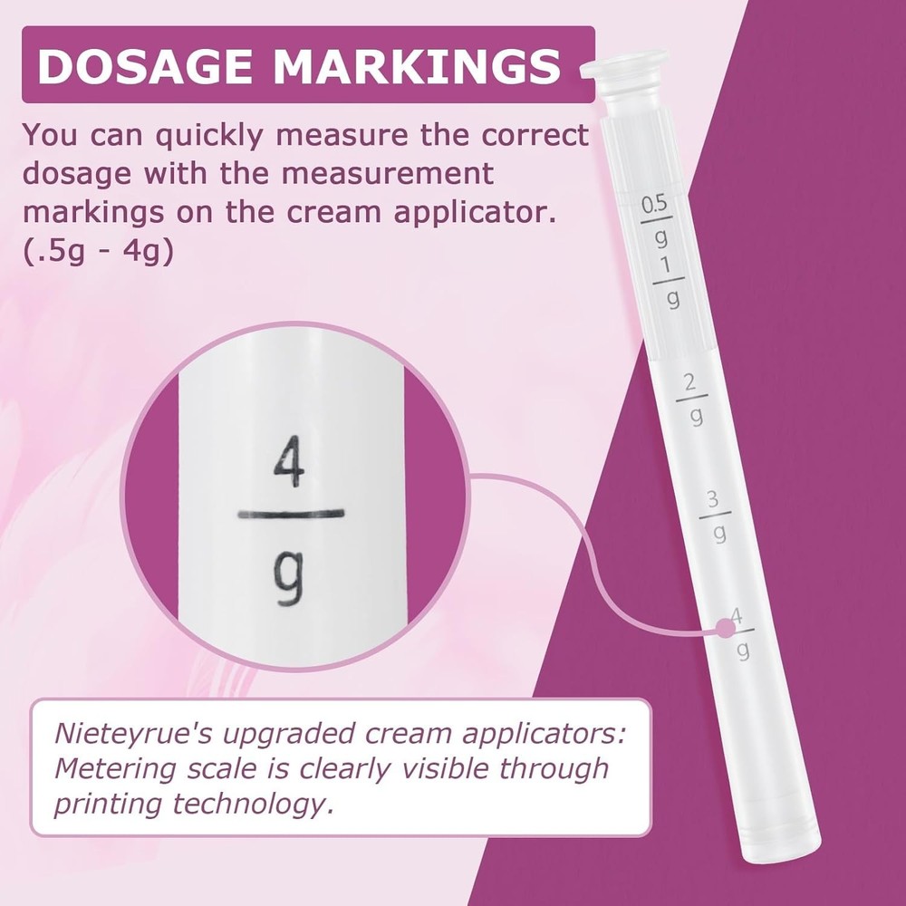 Disposable Vaginal Applicators – Updated with Dosage Markings, Individually W...