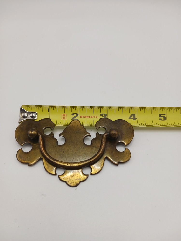 Brass Vintage Hardware Chippendale Batwing Bail Drawer Pull Handle 2.5”centers