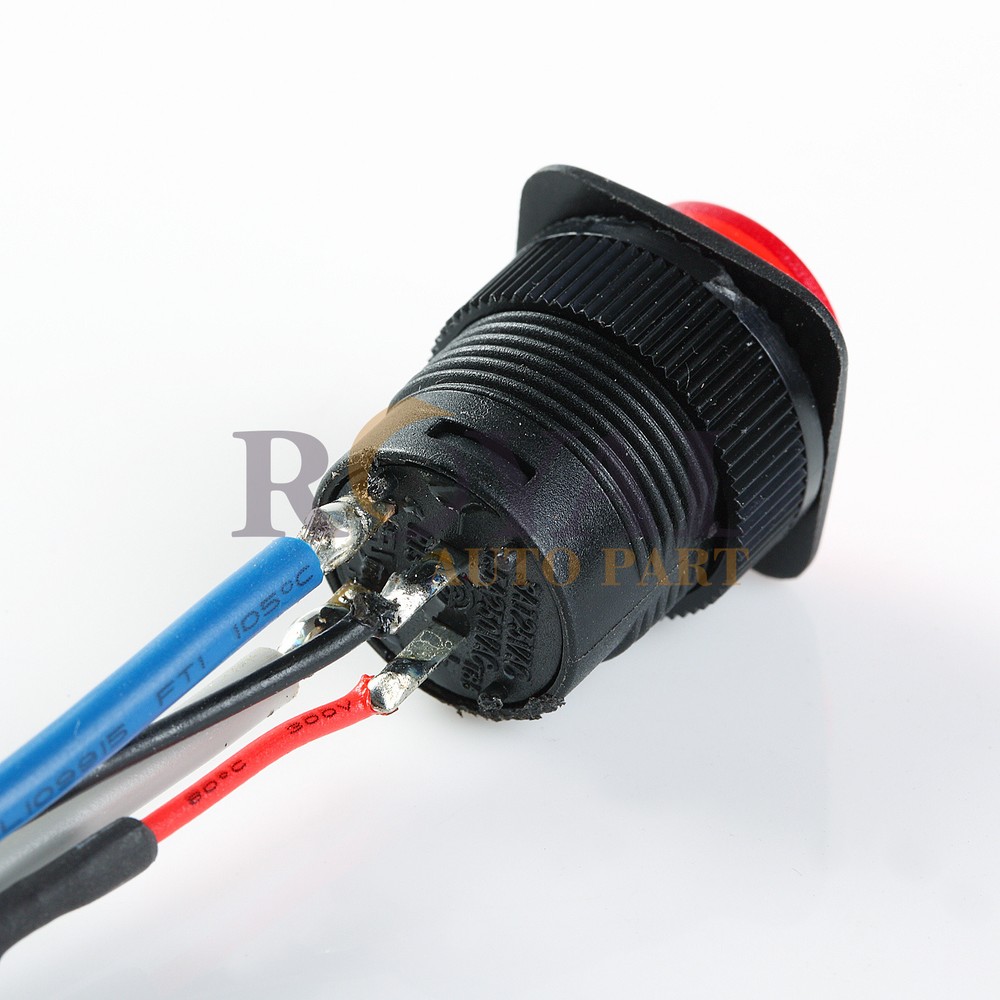 Red Illuminated Momentary-On Switch Push button