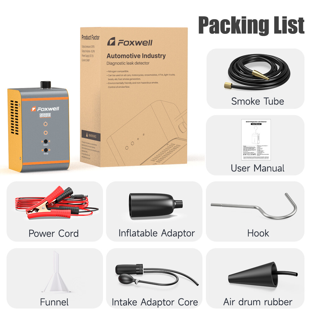 Professional Car Leak Locator - Smoke Leak Test Machine Wide Testing Range