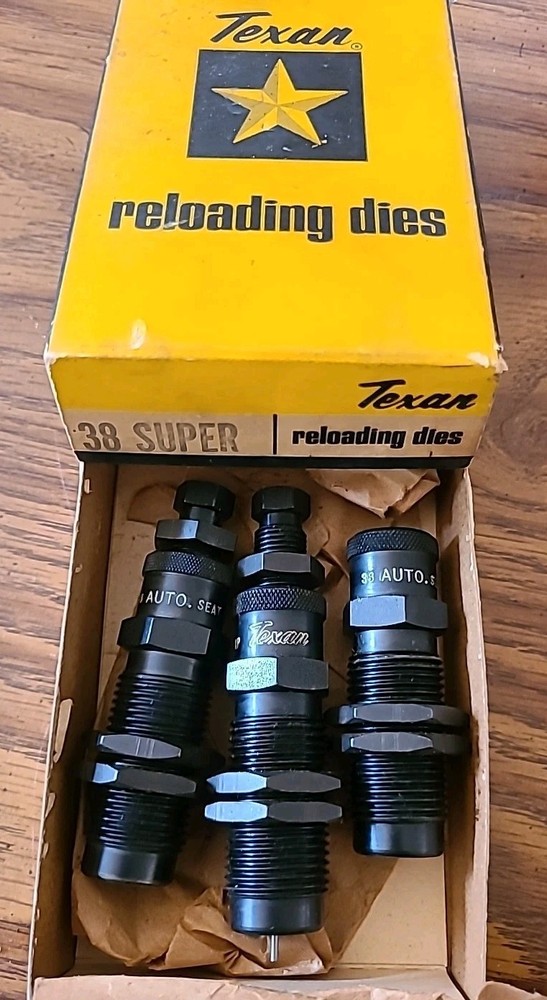 Texan Reloading 3 Die Set 38 Super - New Open Box