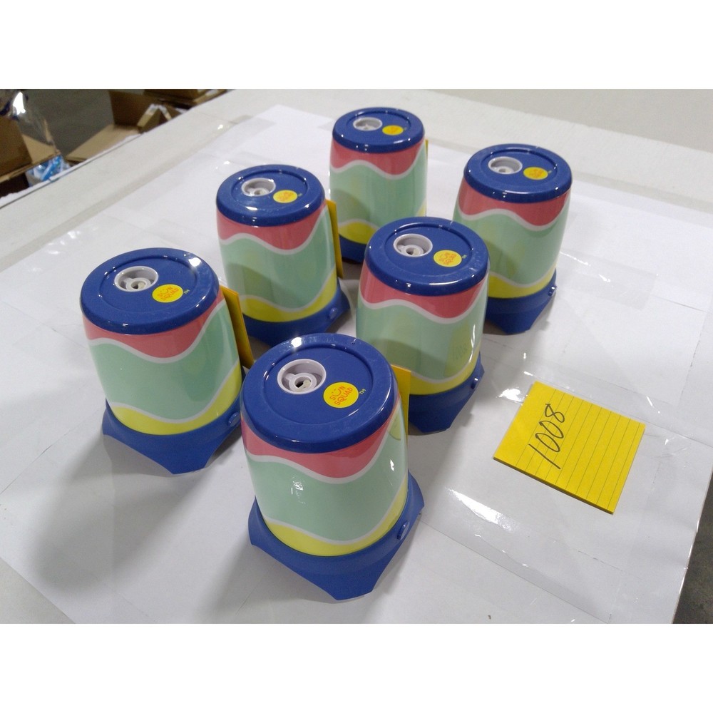 Sun Squad Cyclone Bubble Machine 6 Pack Kids Multicolor New Battery Operated