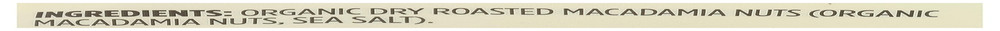 , Organic Macadamia Nuts, 8 Ounce