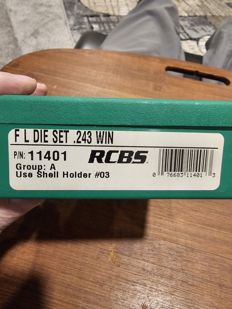 Rcbs FL Die Set 243 Win 11401 Reloading
