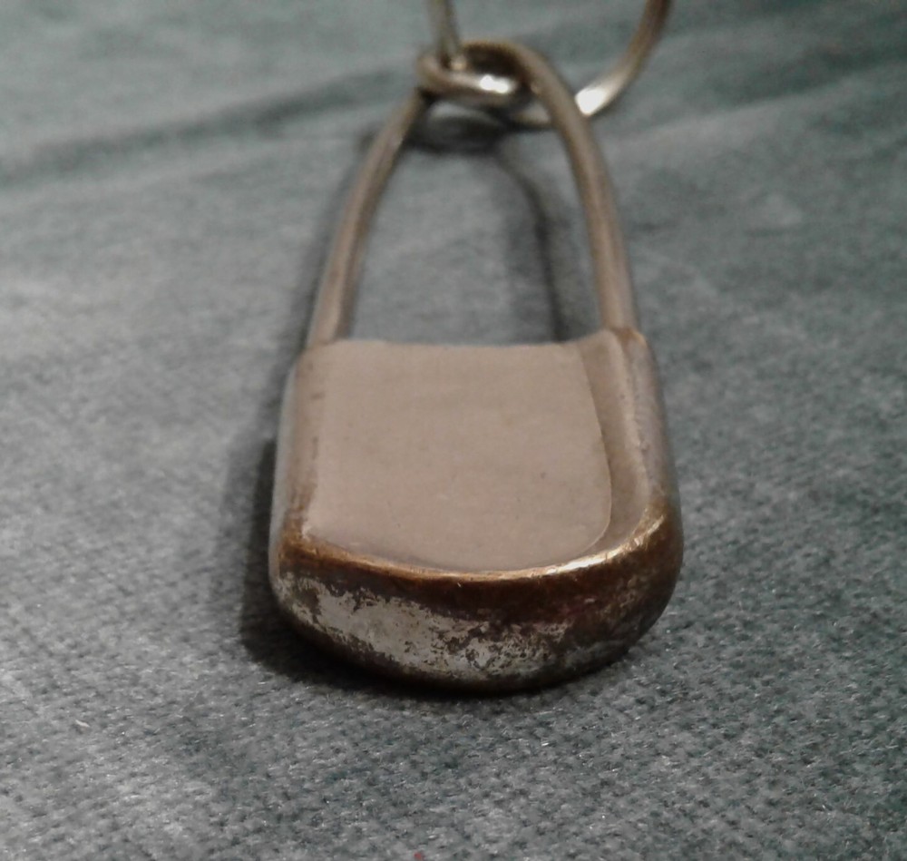 Vintage Risdon 5" Safety Pin Key Tag