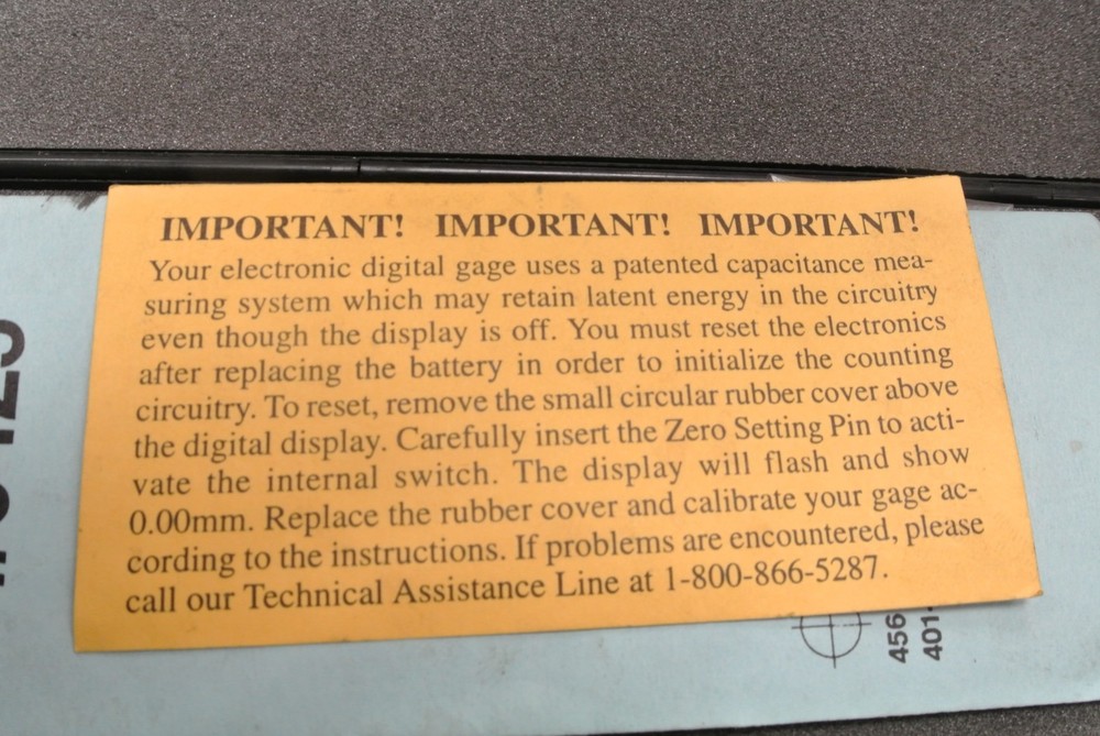 Central Tools Inc 0-6" (.0005" graduation) caliper digital electronic 6425A