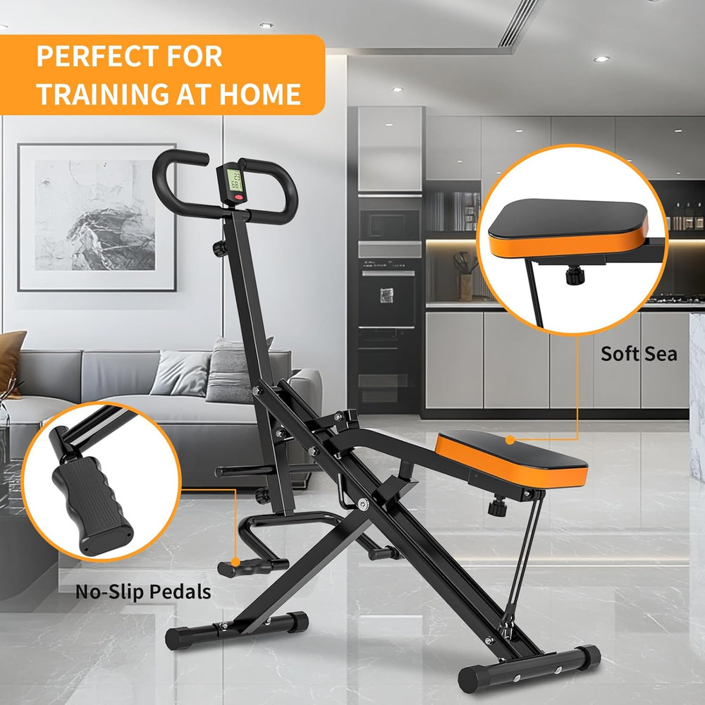 Squat Assist Trainer, Foldable Exercise Trainer with 265LBS Loading Capacity, Sq