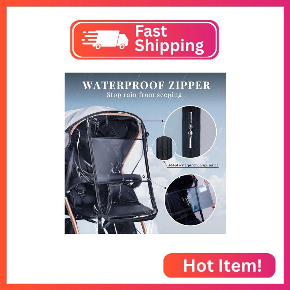 Stroller Rain Cover,Universal Stroller Accessory,Waterproof,Windproof Protection