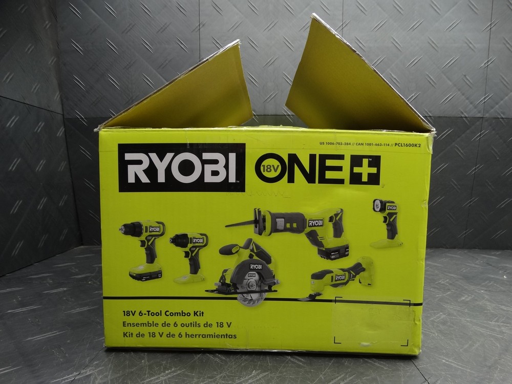 RYOBI ONE+ 18V Cordless 6-Tool Combo Kit