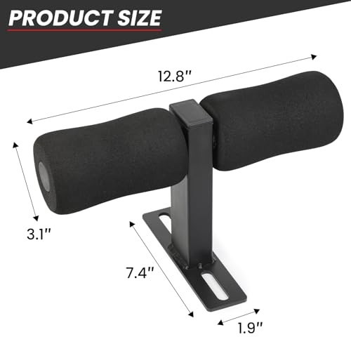 Hamstring Curl Squat Rack Attachment - Sit Up Assistant, Abdominal Core Trainer,