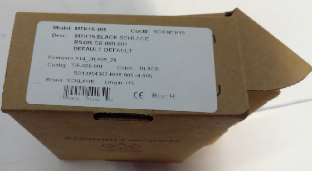 Schlage Lenel LNL-MT15-485 Multi-Technology Single Gang Reader, Black