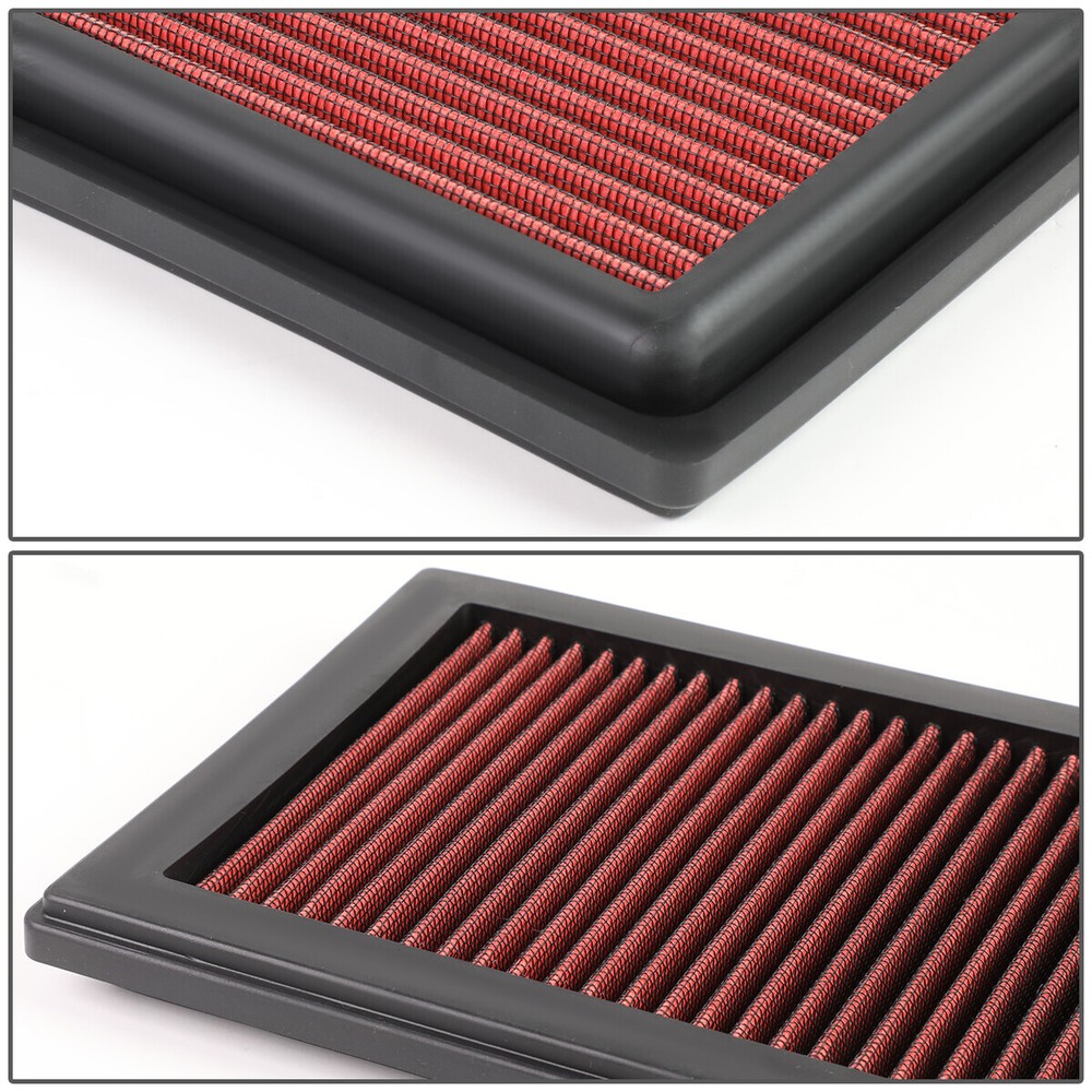 FOR 2015-2019 C300/C350E/E300/GLC RED HIGH FLOW ENGINE DROP-IN AIR FILTER PANEL