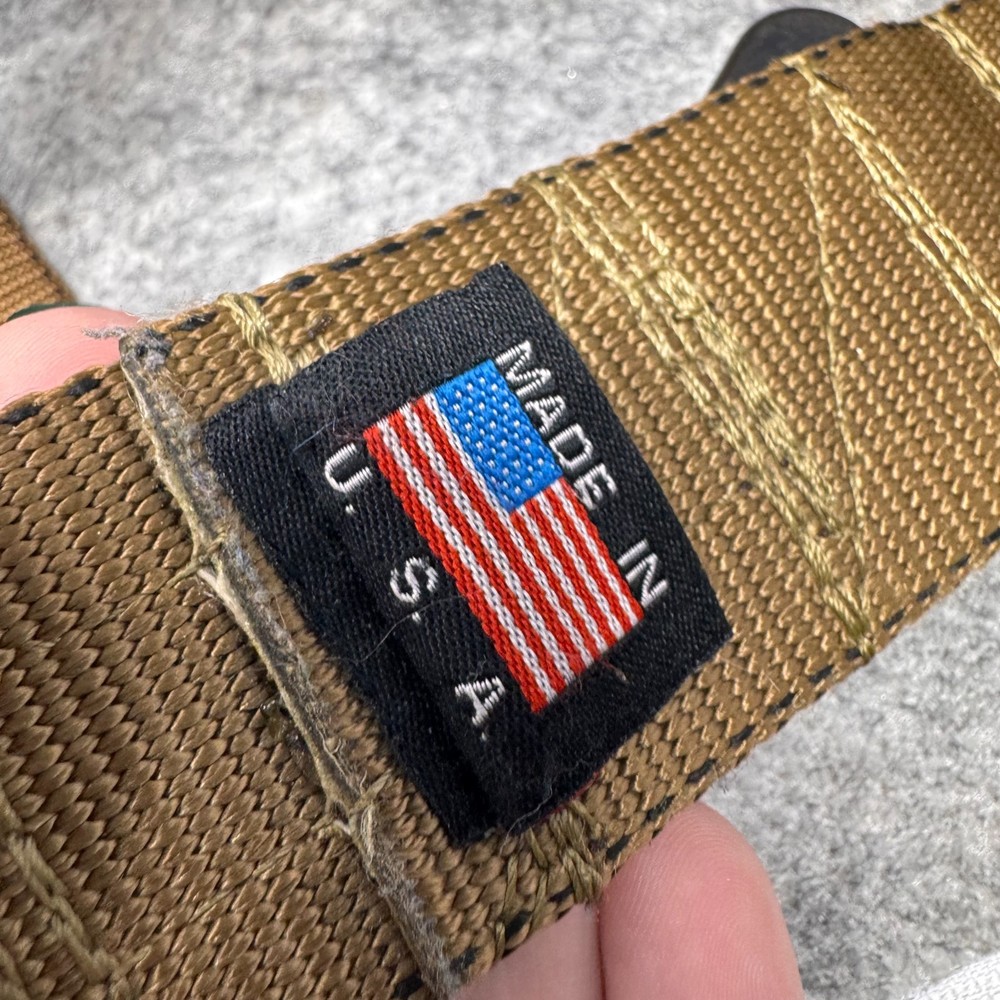 BDS Tactical Assault Gear CB Brown Patrol Belt Mens Large Hook and Loop