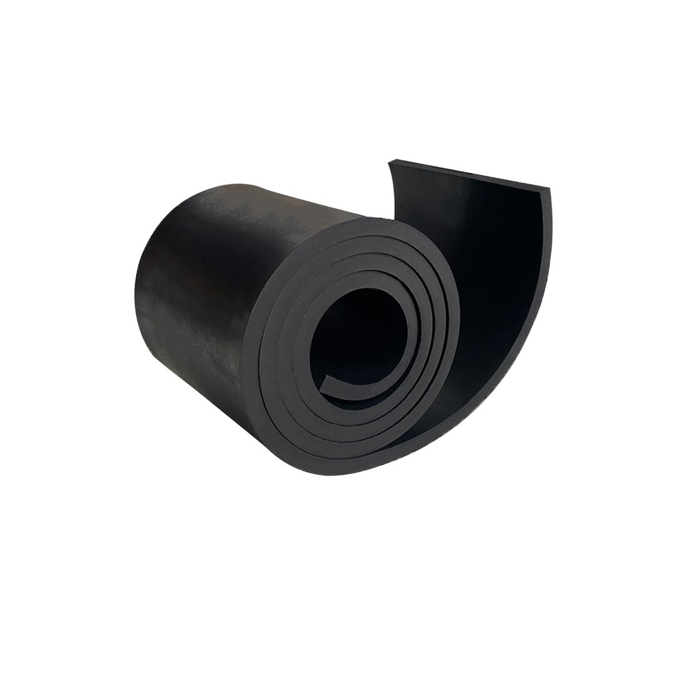 1 PC Neoprene Rubber Strip, 1/4 .25 Thick, 4 Wide, 3.3 Long, Solid, Black