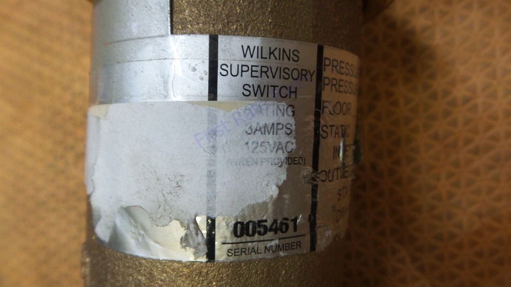 Zurn Wilkins Z3004SS 2.5" Pressure Reducing Fire Sprinkler Control Valve 2-1/2