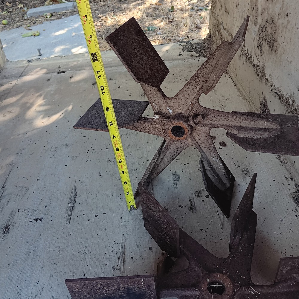 6 Blade radial fan wheel