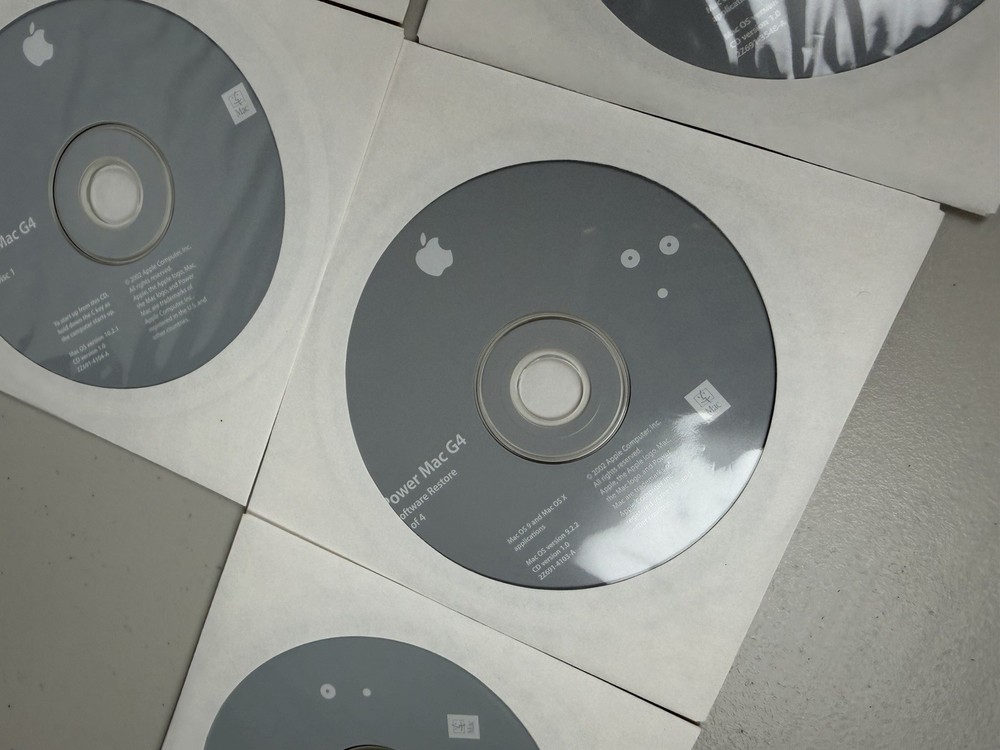 Apple Mac OS X PowerMac G4 Media 7 Disk Install Software Restore Hardware Test