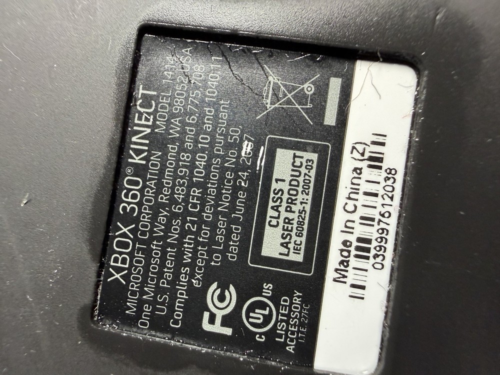 Microsoft Xbox 360 Kinect Motion Sensor Camera Black,With PC Adapter For Ghost