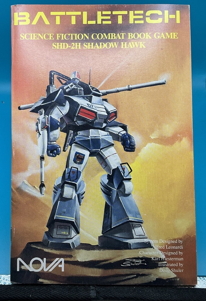 BattleTech: Science Fiction Combat Book Game SHD-2H Shadow Hawk - NOVA  *READ*