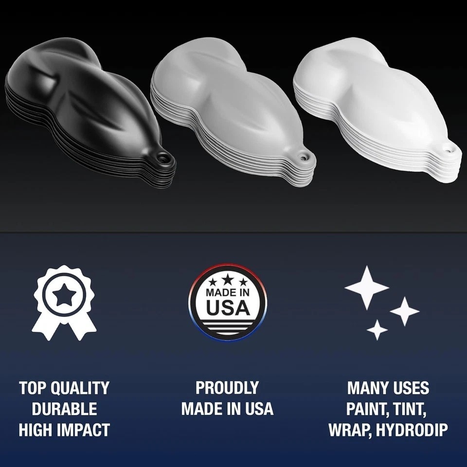 Plastic Car Models for Auto Paint Display, Wrap and Tint Sample Display (White