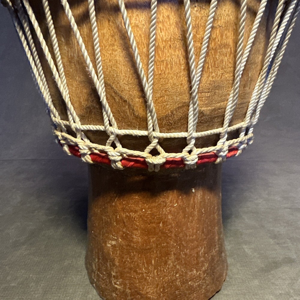 Hand Carved African Djembe Drum 11”