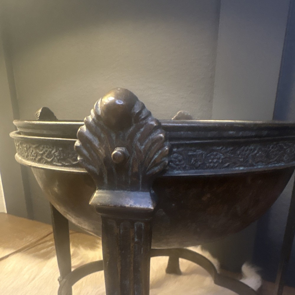 Maitland Smith Ltd. India Made Patinated Copper Compote Bowls