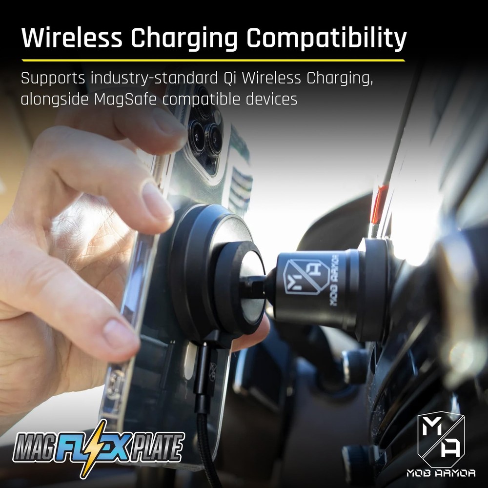 Magnet Flex Plate - Magnetic Phone Mount for iPhone, Android, Wireless Chargi...