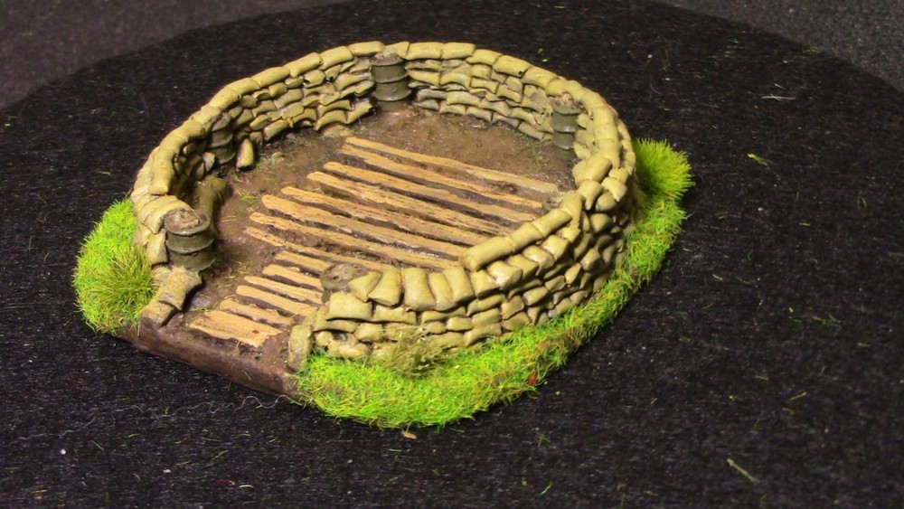 🔥 15mm Pro-Painted Baueda WW2 Mortar Pit