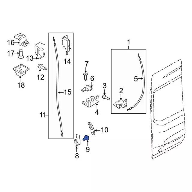 Genuine Ford Interior Door Handle Screw W706684S442