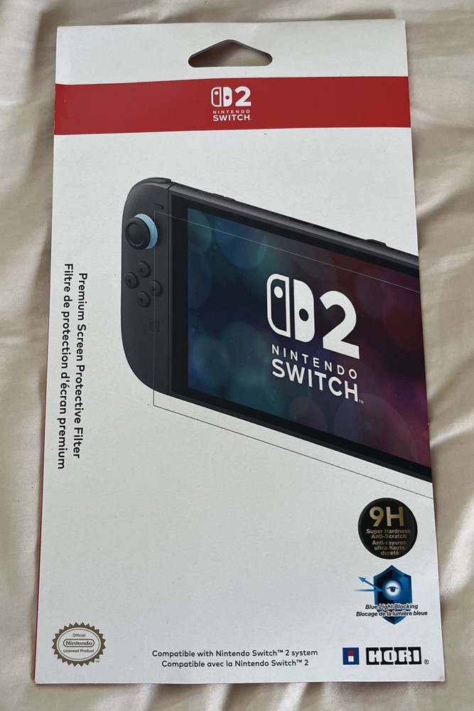 3 Hori Premium Screen Protective Filter Nintendo Switch 2 - OfficiallyLicense