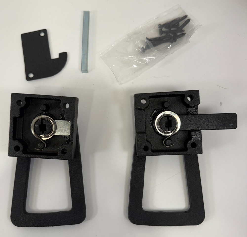 Gate Latch Heavy Duty Slate Grey Ring Latch with Rust Defender