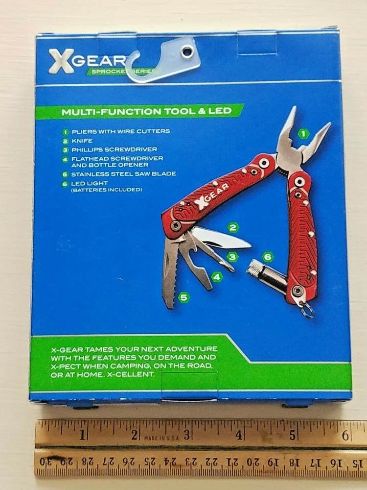 X Gear Sprocket Series Multi Function Tool & LED