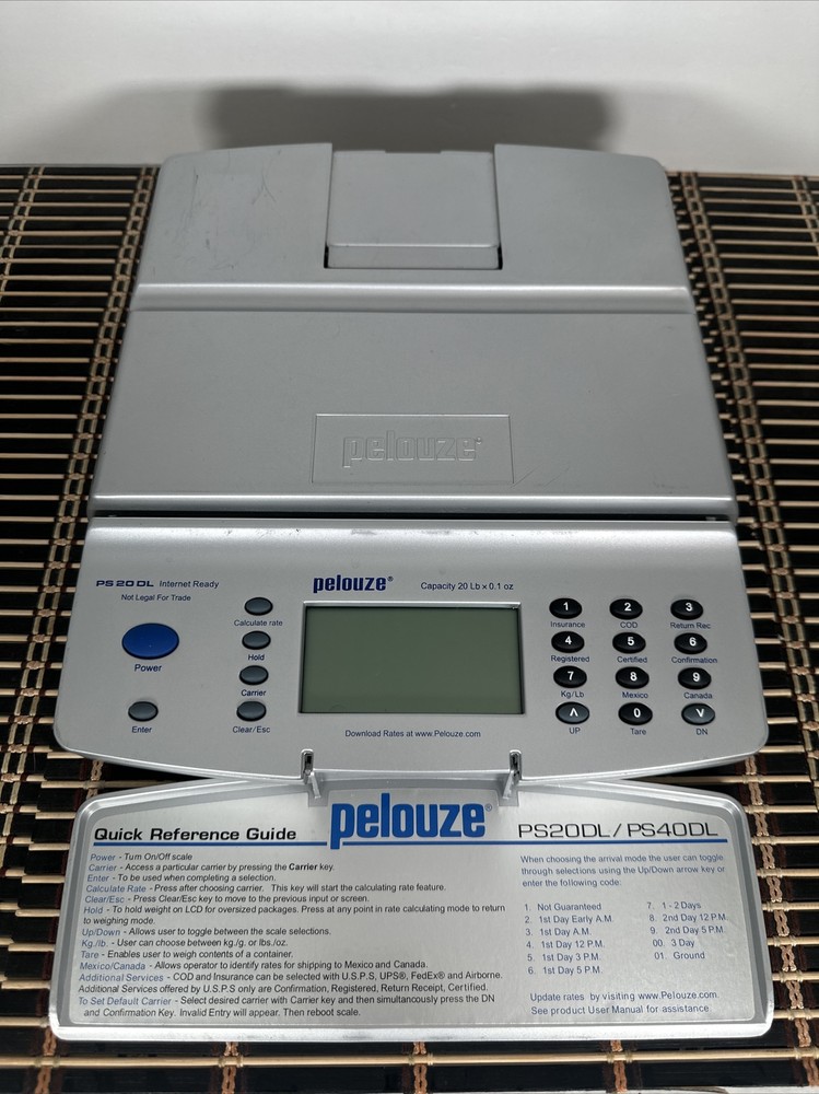 Pelouze Model PS20DL Internet Downloadable Digital Postal Scale Working