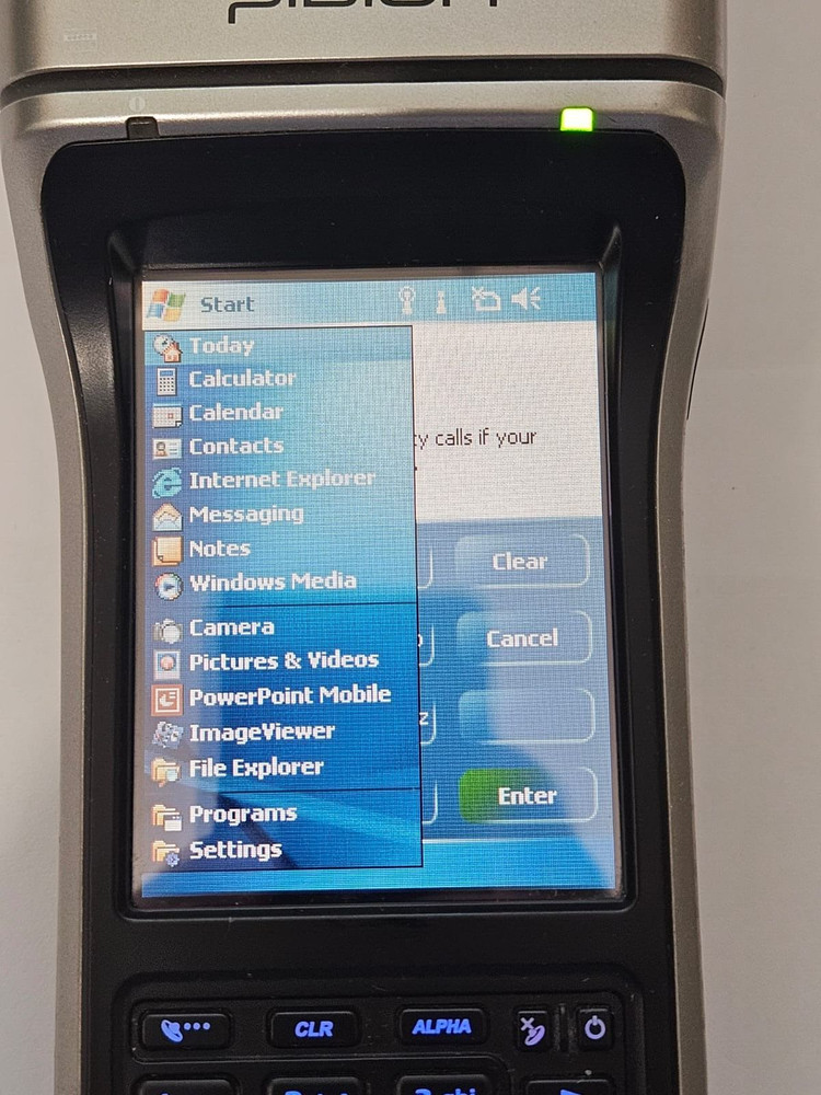 Pidion Bluebird BIP-1300 Transaction Mobile Computer / Printer System w/ Battery
