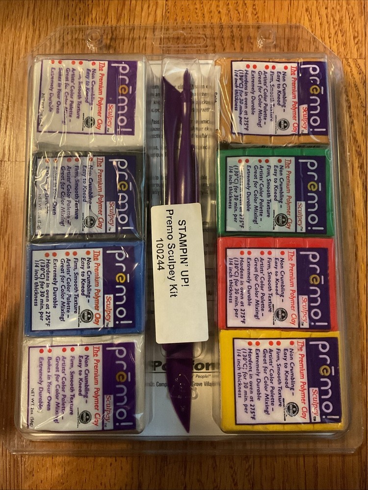 Stampin Up Polymer Clay & Tools Bundle Kit - Texturing Blade Premo Sculpty Ref1