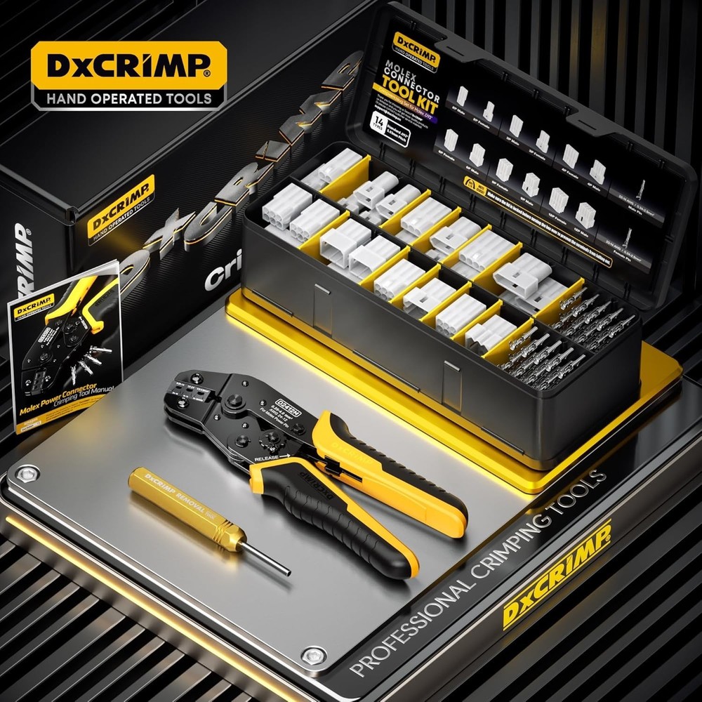 .093" Crimping Tool Kit with Pin Extractor – Durable & Ergonomic Design