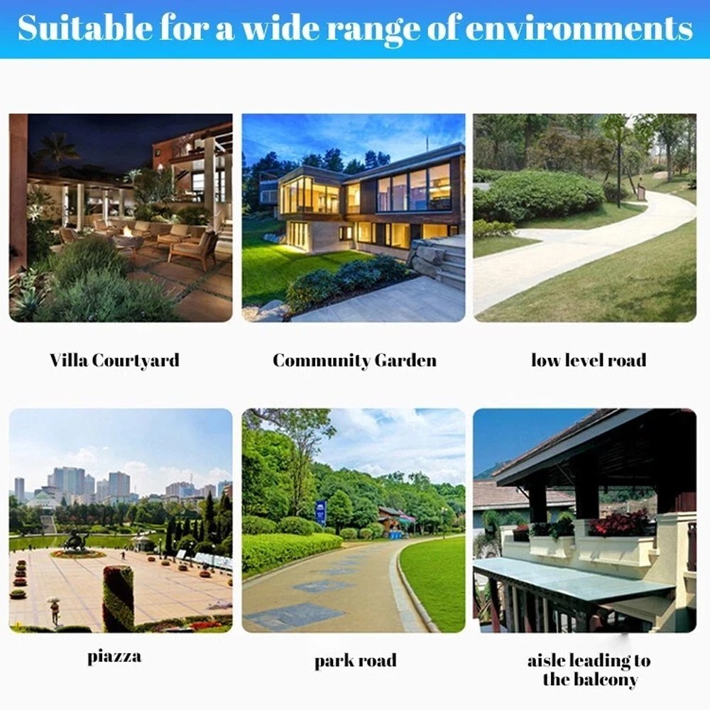 2 Pack Solar Security Lights with Motion Sensor & Adjustable LED Heads