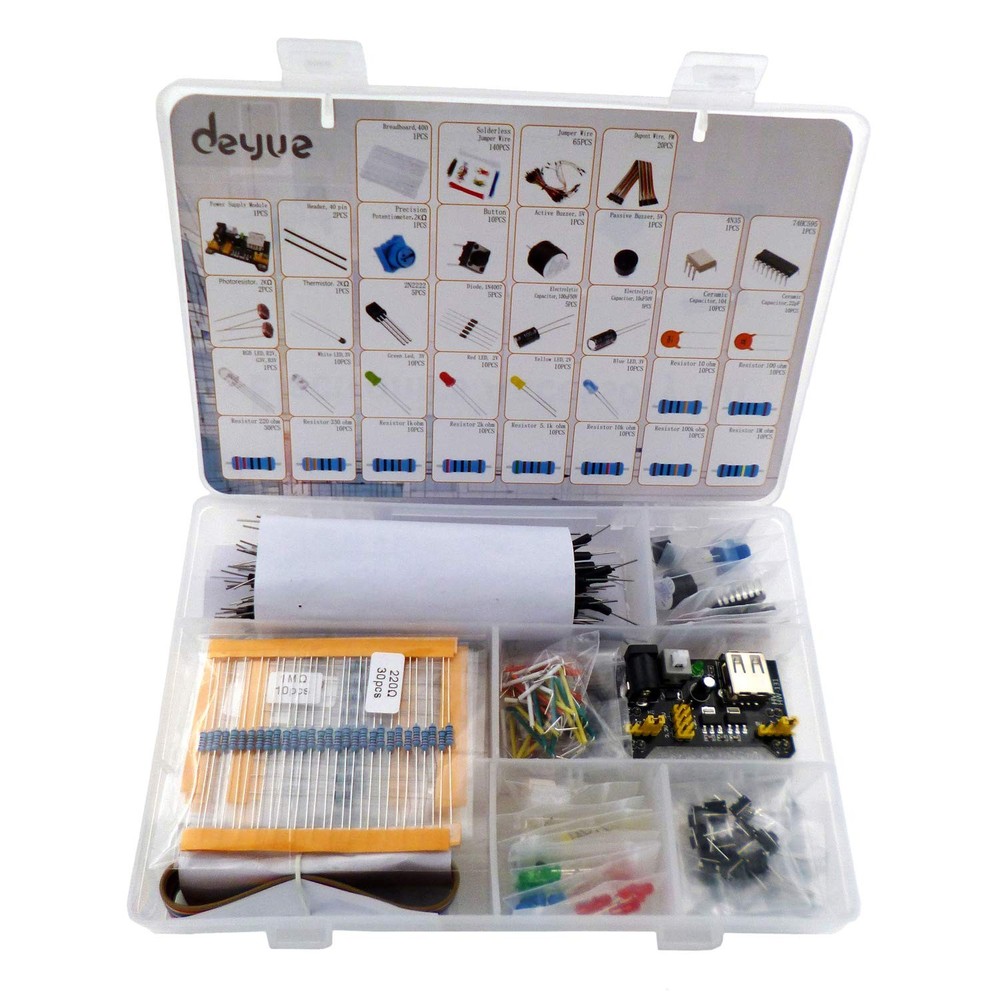 458 Electronic Starter Fun Kit for Arduino Raspberry Pi | Basic Electronics C...