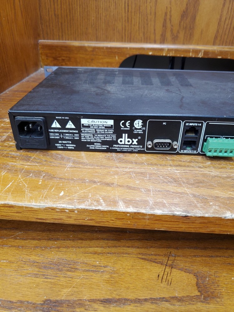 dbx ZonePRO 640 6x4 Digital Zone Processor