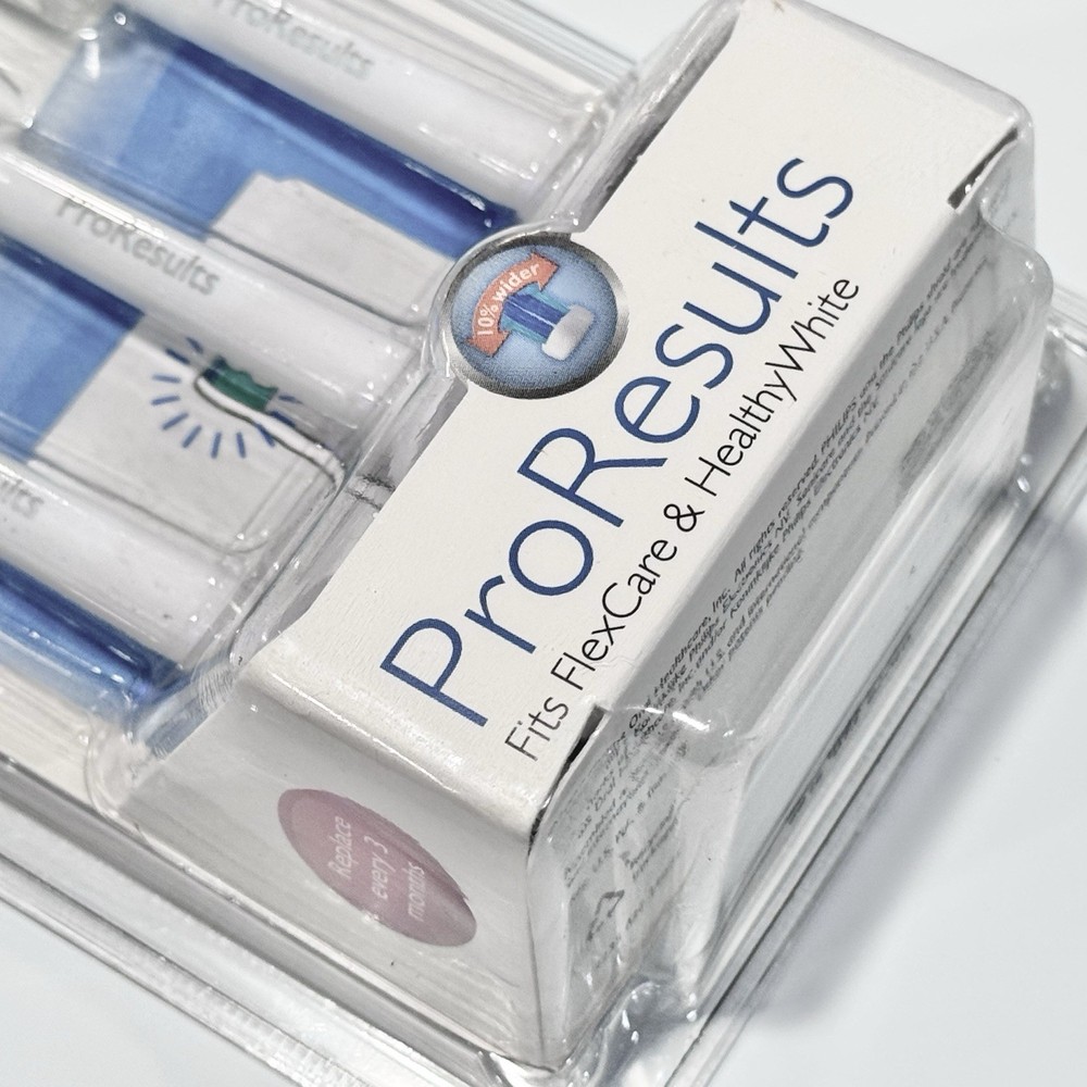 Genuine Philips Sonicare ProResults Replacement Tooth Brush Heads — 3-Pack