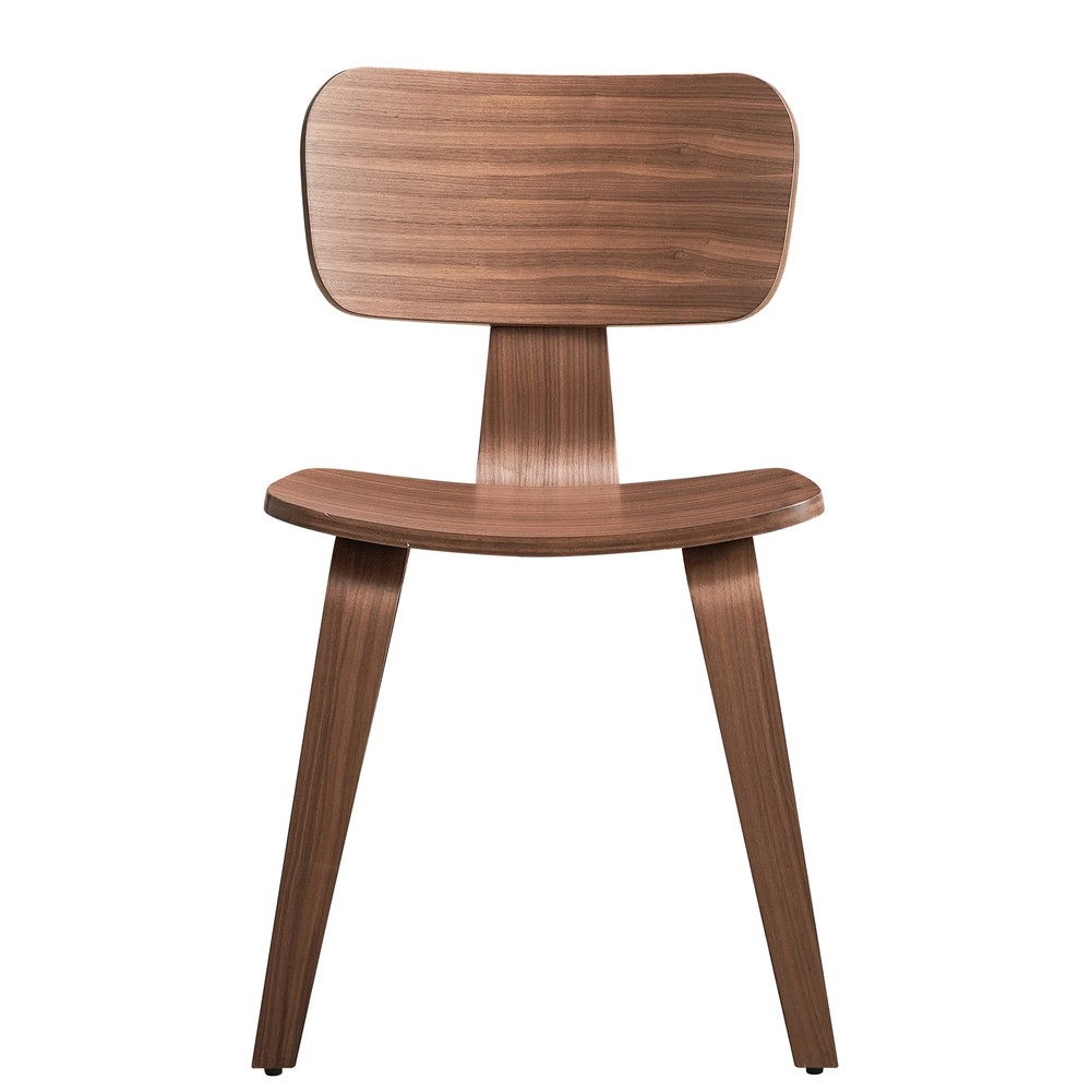Walnut Side Chair with Tapered Leg