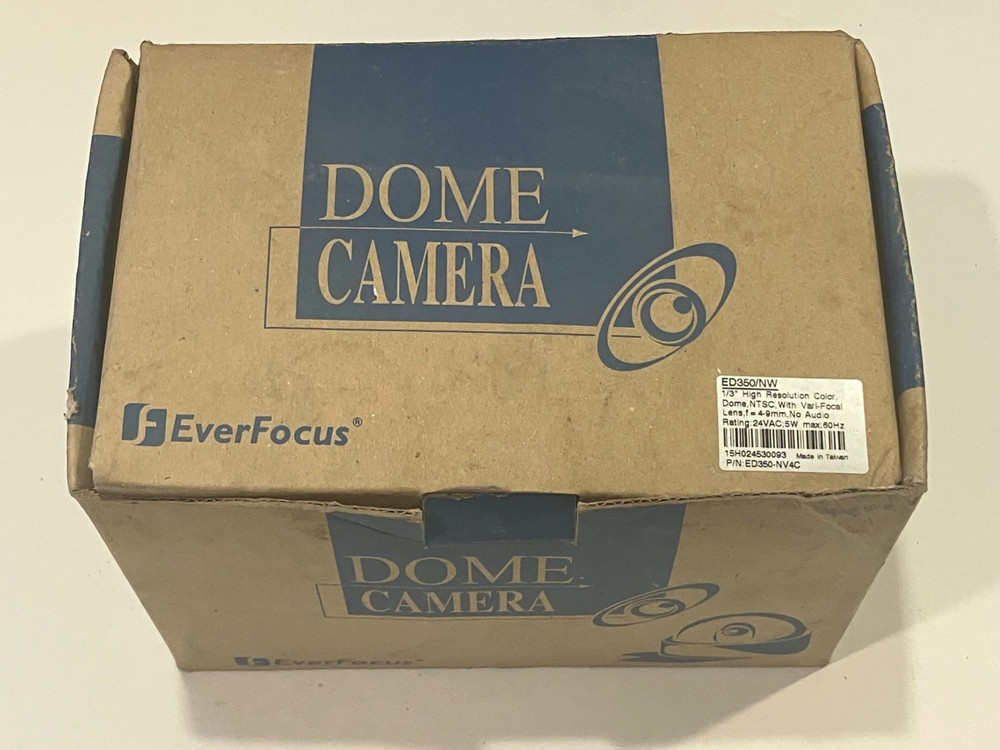 Ever Focus ED350/NW Vari-Focal Dome High Resolution Color Security Camera