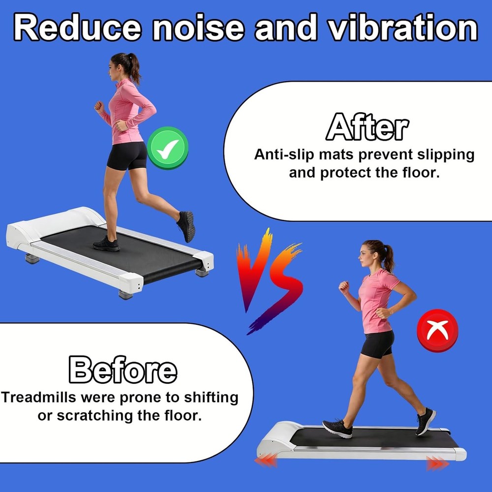 4pcs Treadmill Incline Riser Blocks, Walking Stackable Height Adjustable Incline