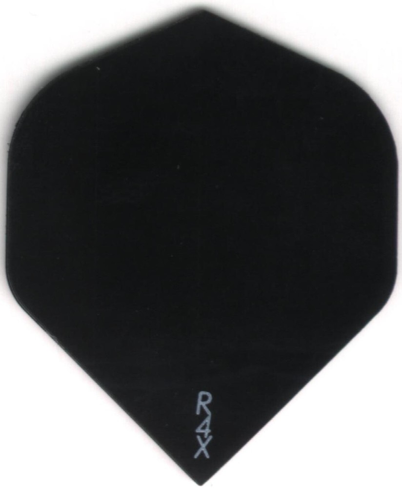 RUTHLESS Solid Black Dart Flights: 3 per set