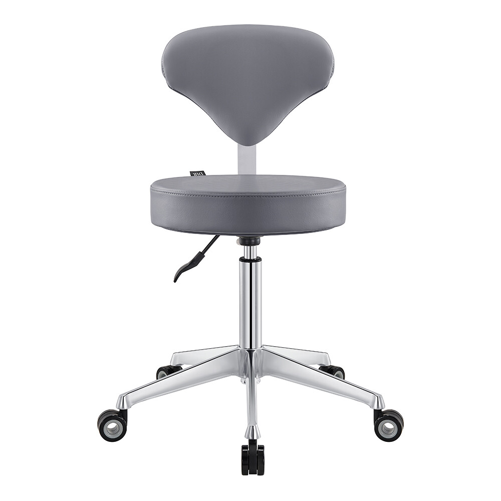 Roller Stool Medical Office All Purpose Adjustable Stool with Easy Glide Wheels